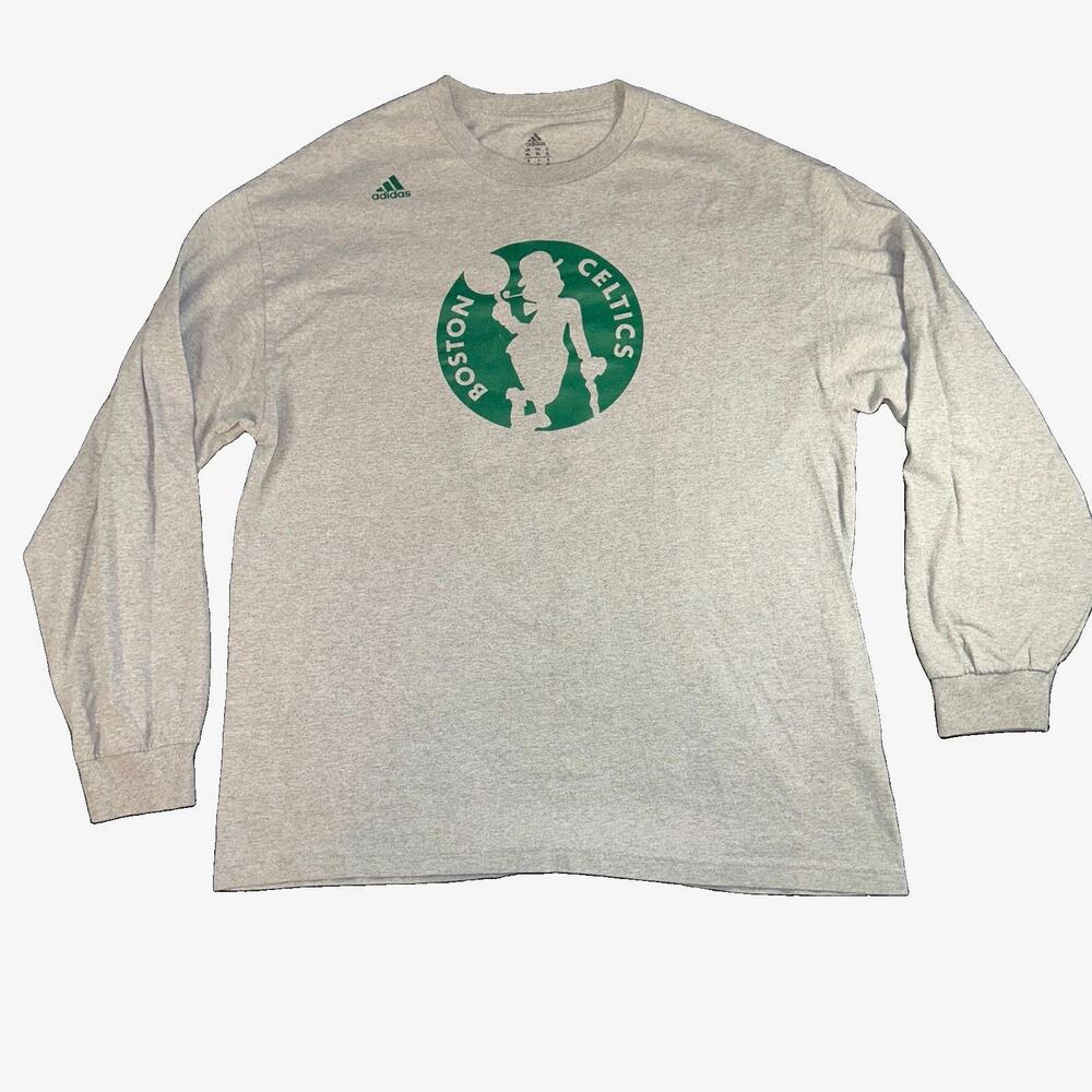Adidas Boston Celtics Isaiah Thomas 4 Long Sleeve Shirt Gray XL NBA Basketball